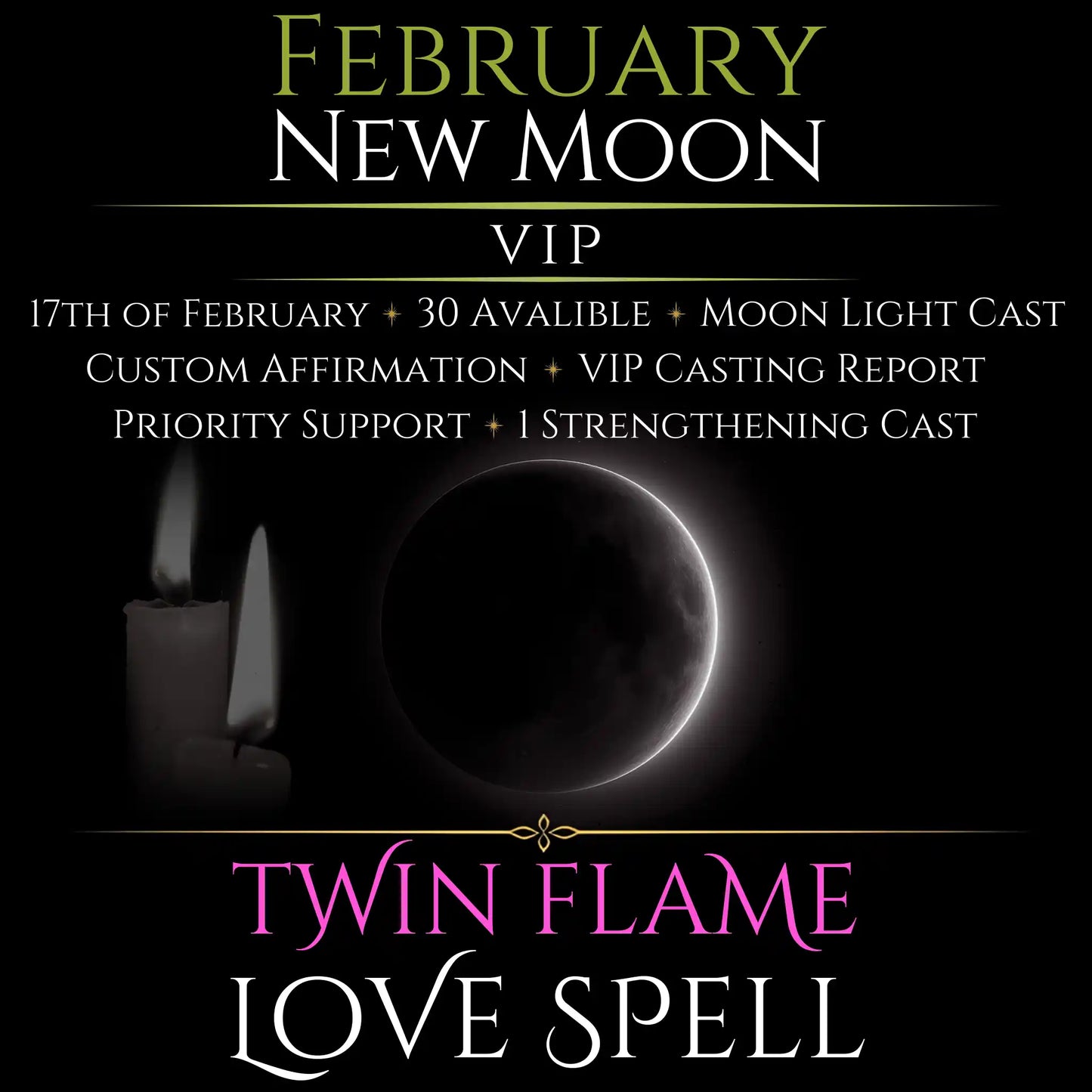 February New Moon Eclipse Twin Flame Love Spell