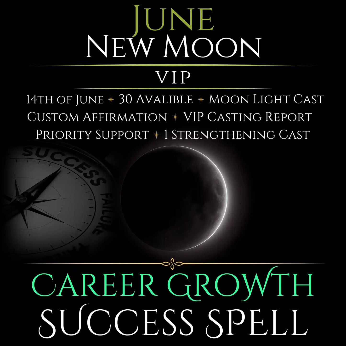 June New Moon Career Growth Success Spell