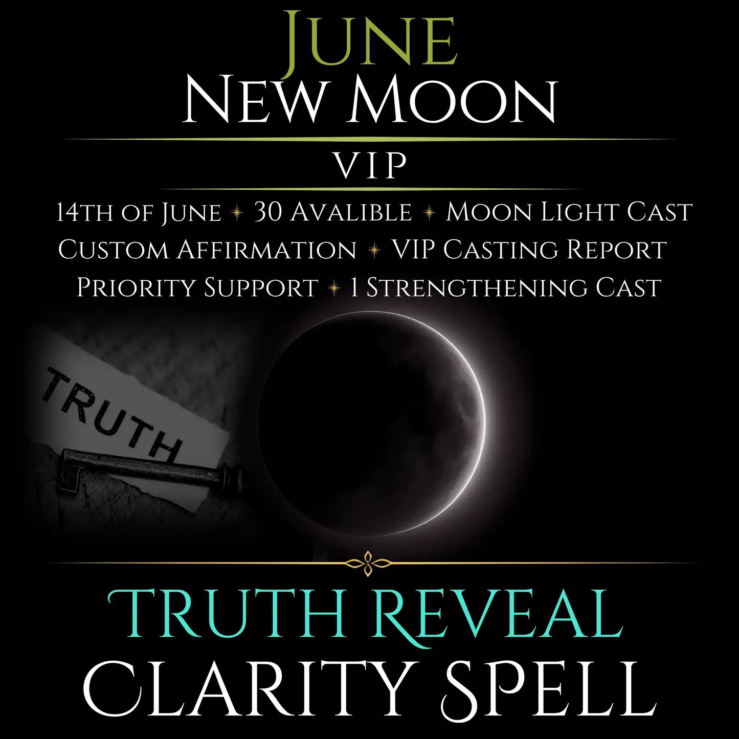 June New Moon Truth Reveal Clarity Spell