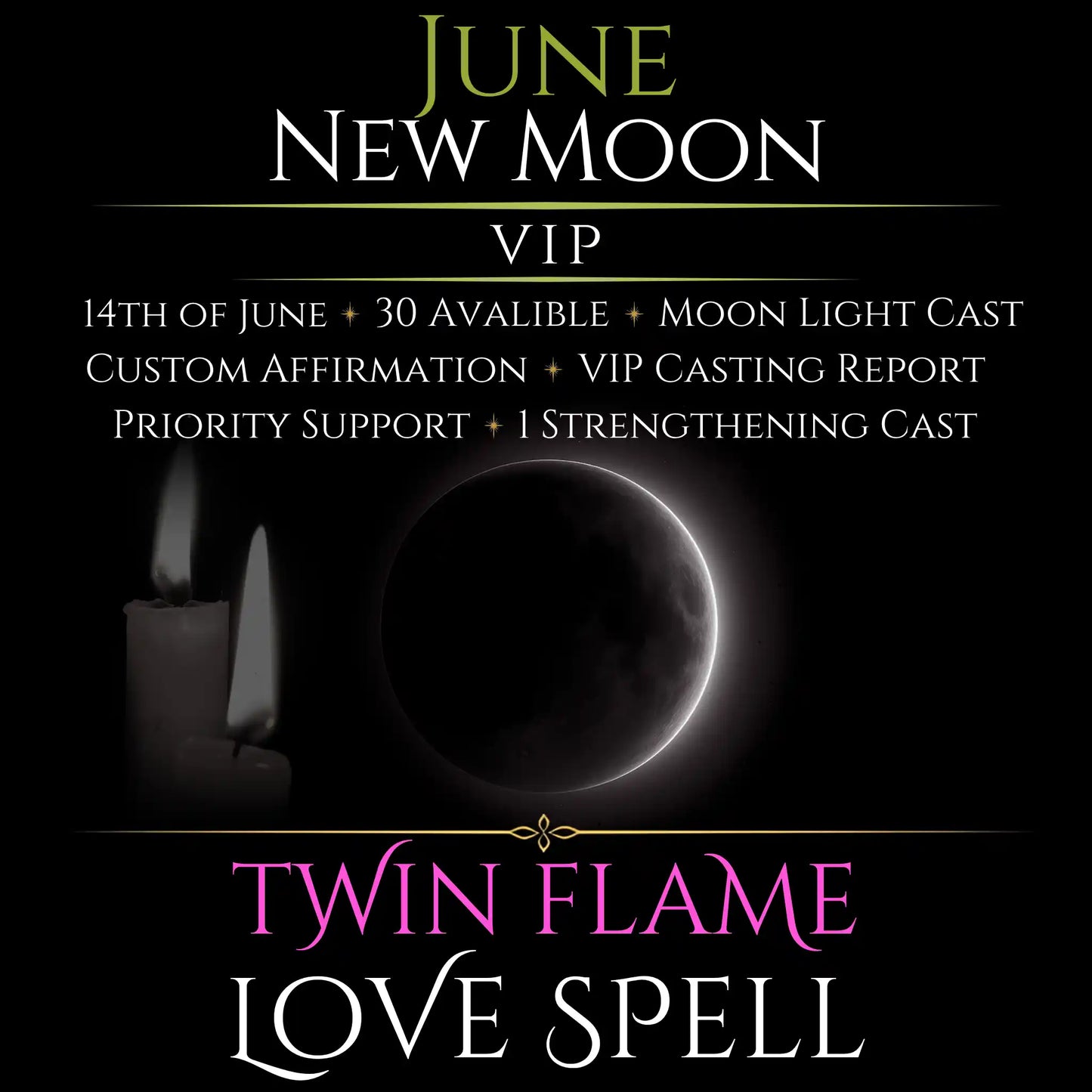 June New Moon Twin Flame Love Spell
