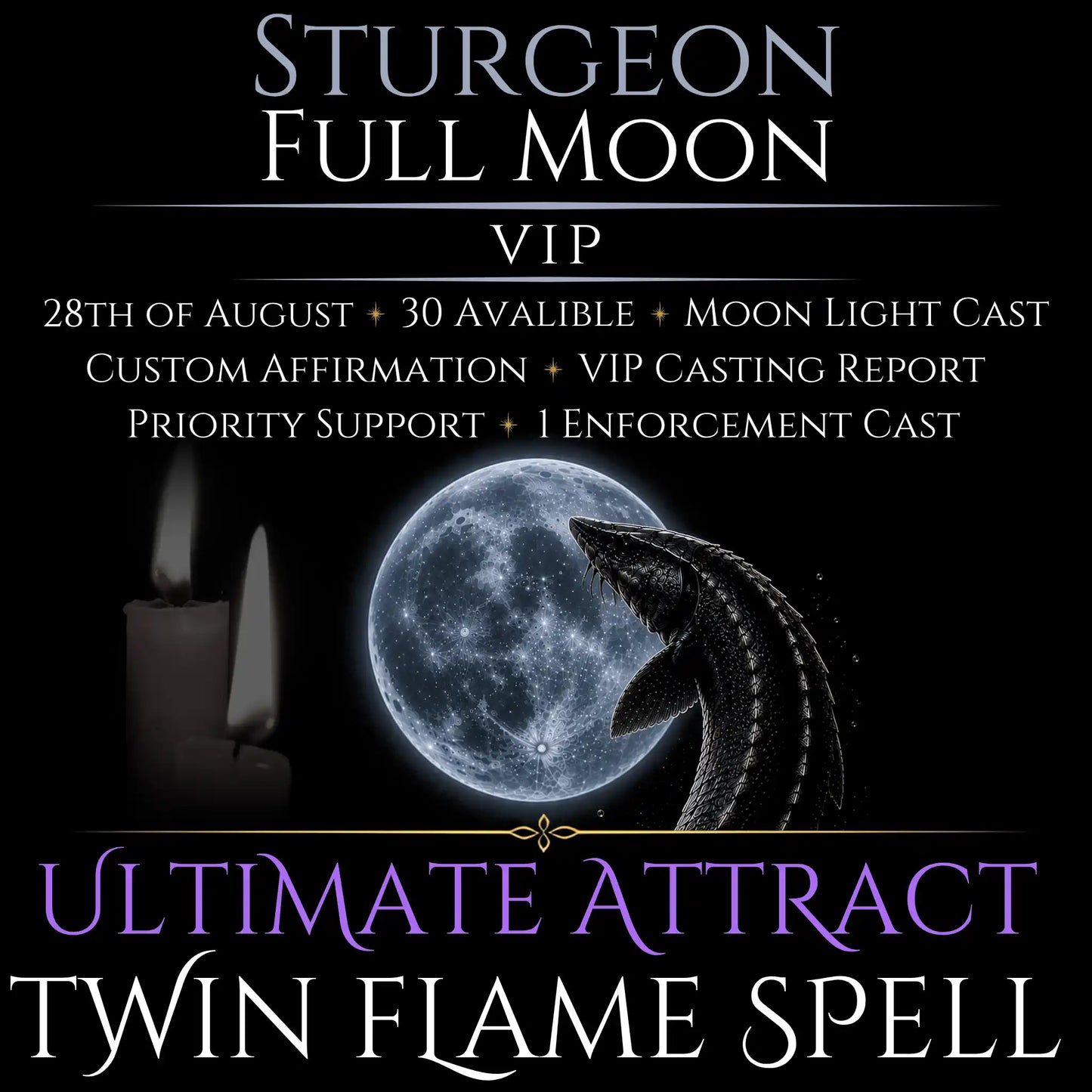 Sturgeon Full Moon Twin Flame Love Spell
