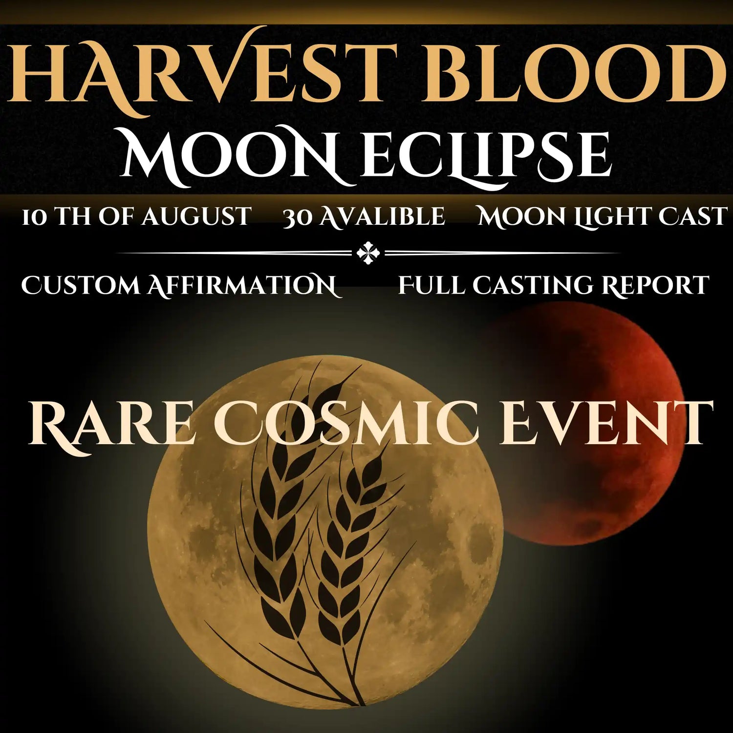 Harvest Blood Moon Eclipse