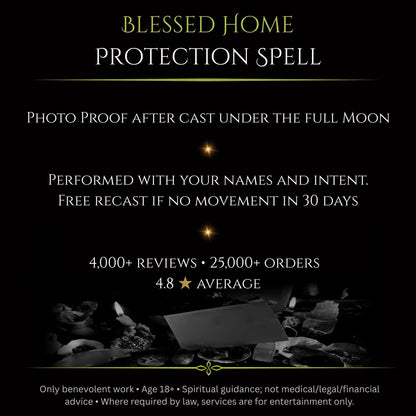 Wolf SuperMoon Blessed Home Protection Spell