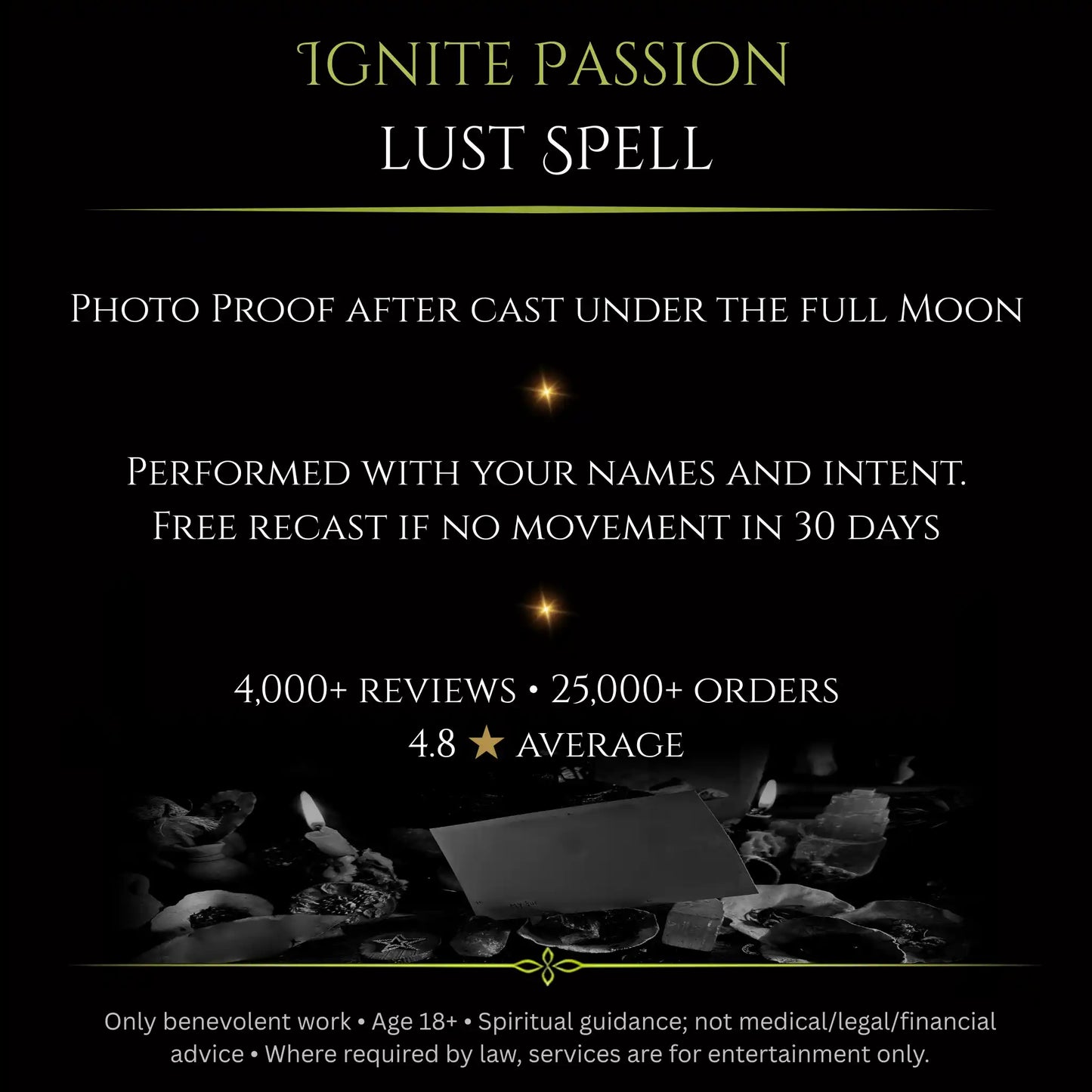Wolf SuperMoon Ignite Passion Lust Spell