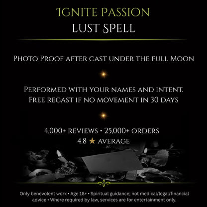 Wolf SuperMoon Ignite Passion Lust Spell
