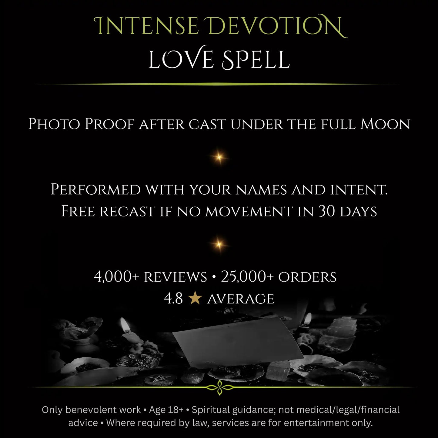 Wolf SuperMoon Intense Devotion Love Spell