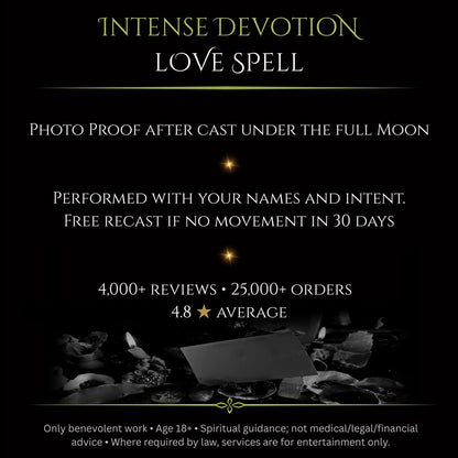 Wolf SuperMoon Intense Devotion Love Spell