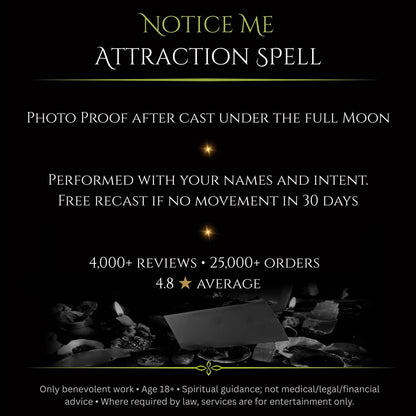 Wolf SuperMoon Notice Me Attraction Spell