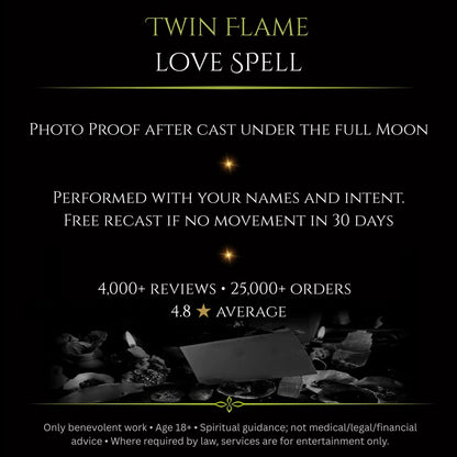 Snow Full Moon Twin Flame Love Spell