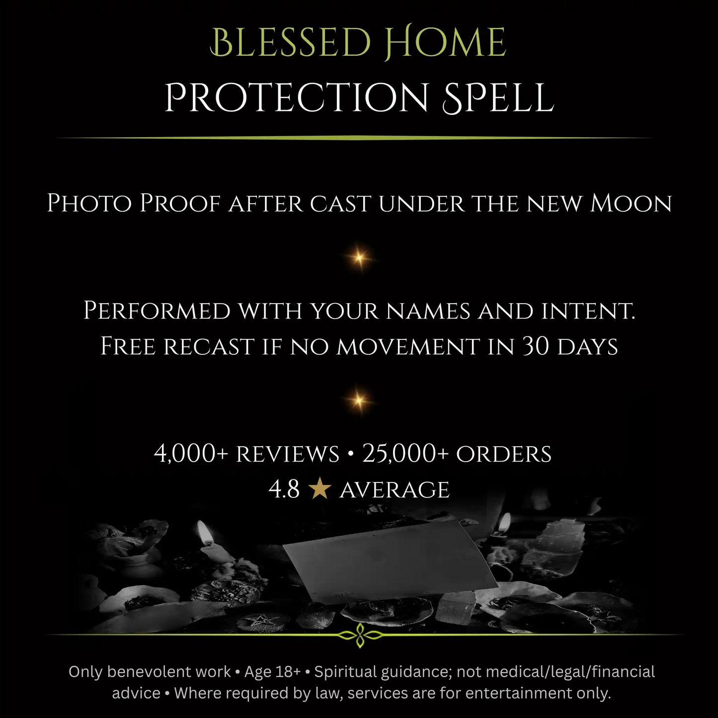 Strawberry Full Moon Blessed Home Protection Spell