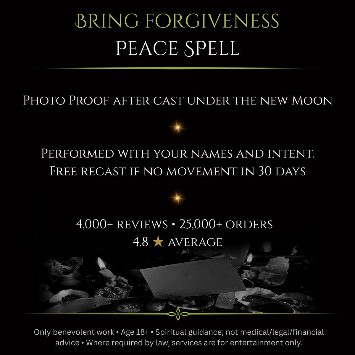 October New Moon Bring Forgiveness Peace Spell