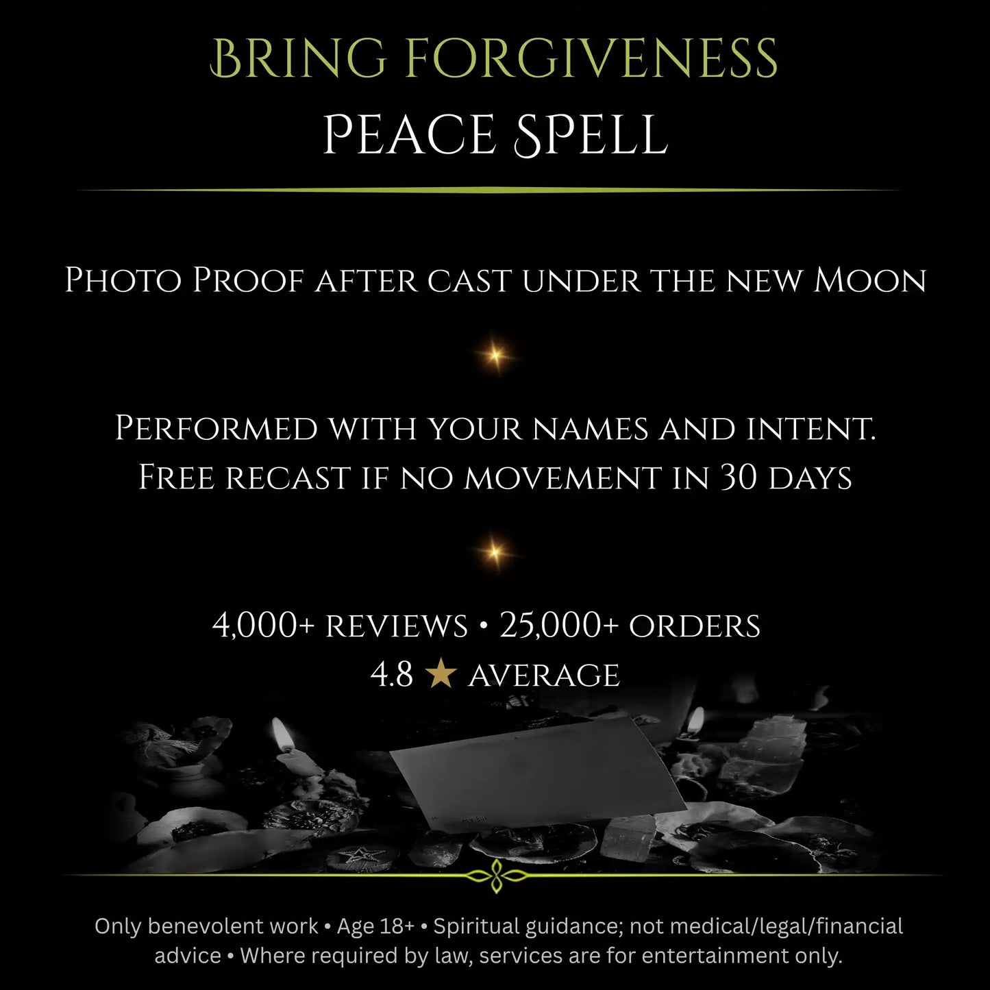 Blue Full Moon Bring Forgiveness Peace Spell