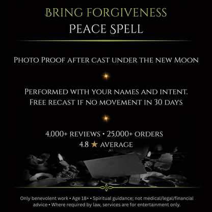 Blue Full Moon Bring Forgiveness Peace Spell