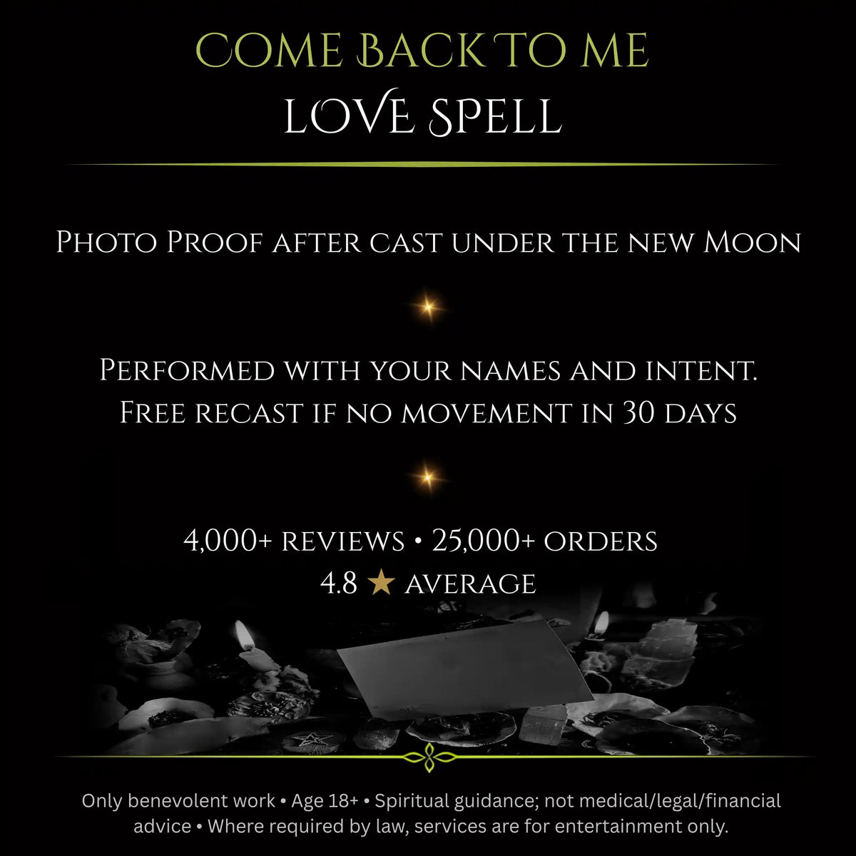 Hunter Full Moon Come Back To Me Love Spell