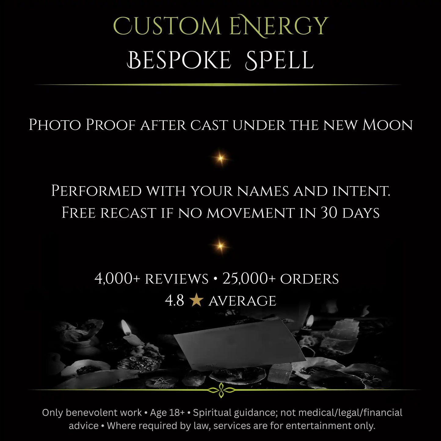 June New Moon Custom Energy Bespoke Spell