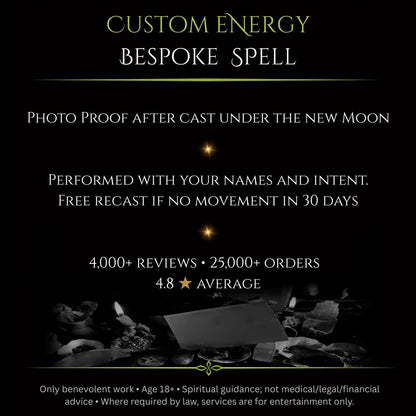 July New Moon Custom Energy Bespoke Spell