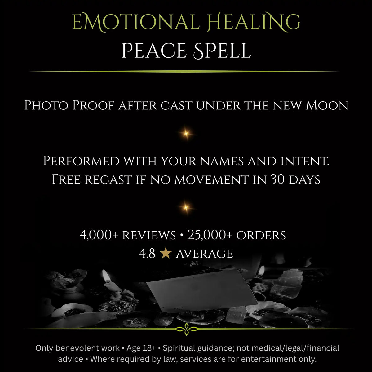 October New Moon Emotional Healing Peace Spell
