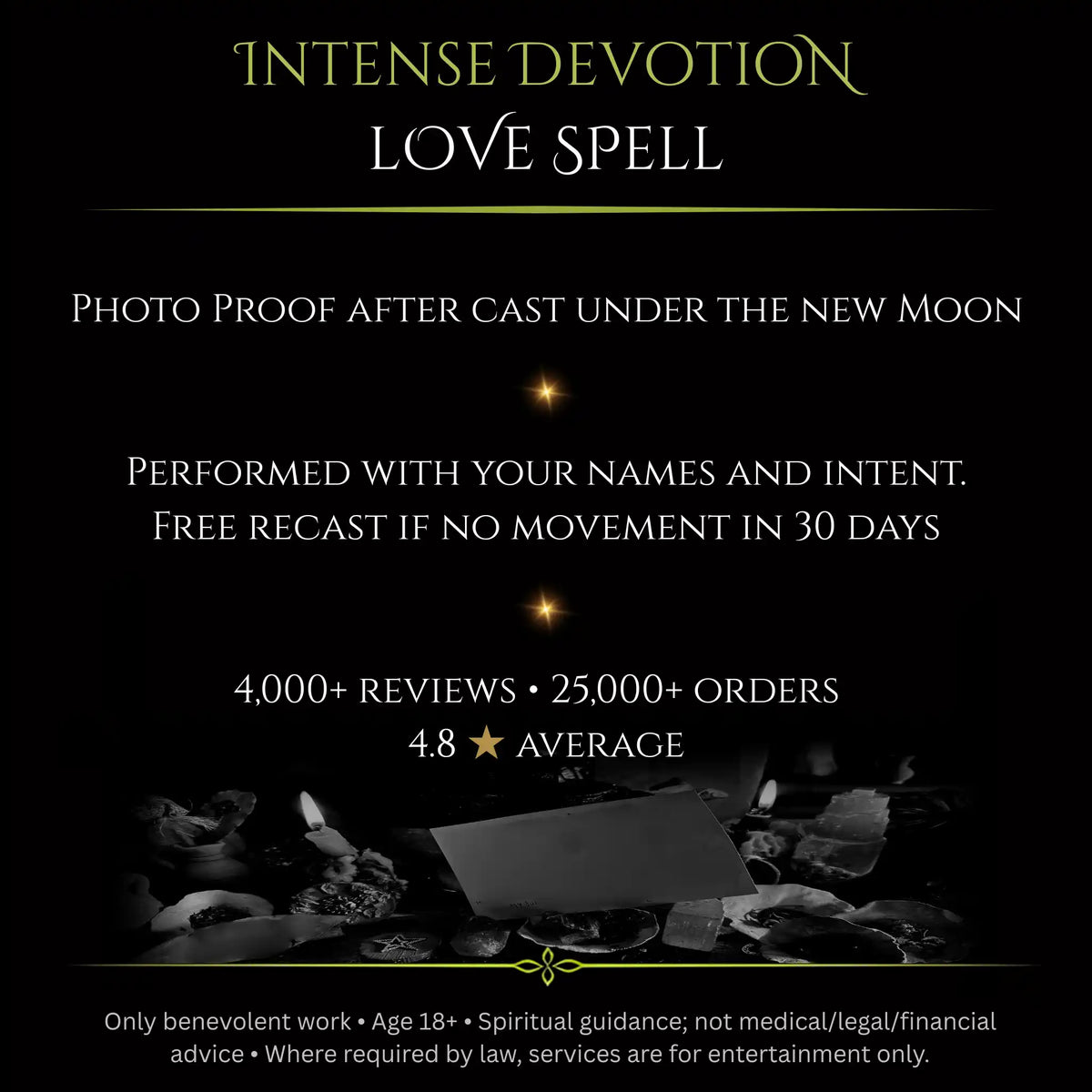 October New Moon Intense Devotion Love Spell