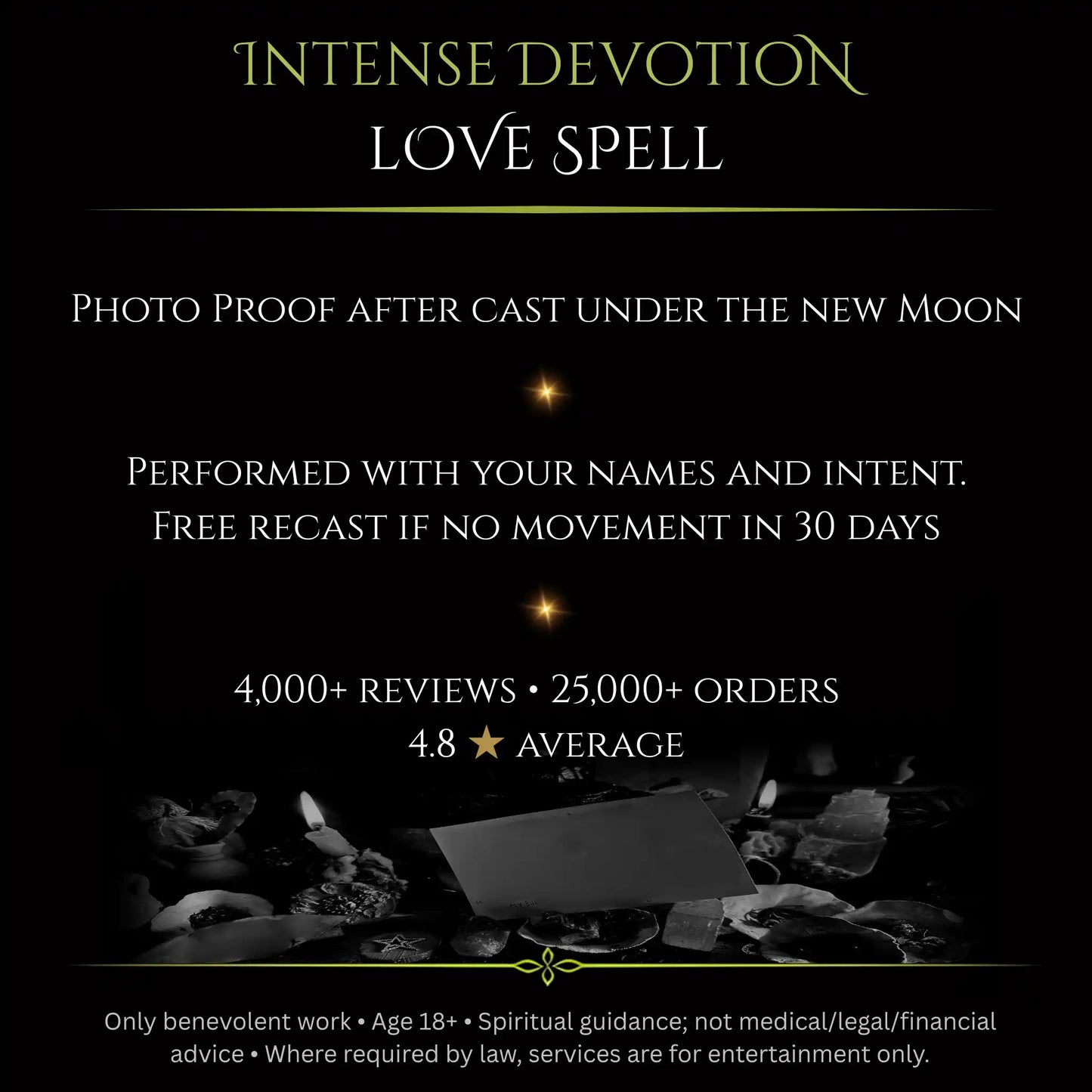 Blue Full Moon Intense Devotion Love Spell