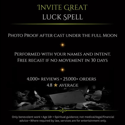 Wolf SuperMoon Invite Great Luck Spell