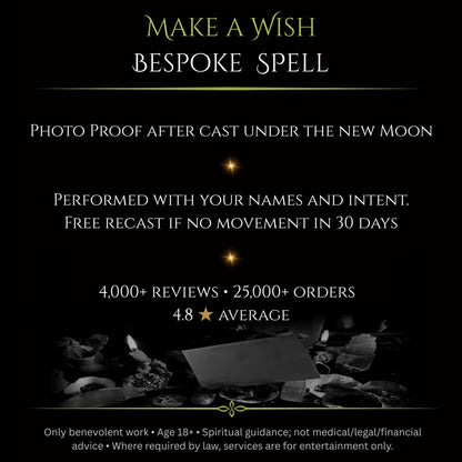Blue Full Moon Make A Wish Bespoke Spell