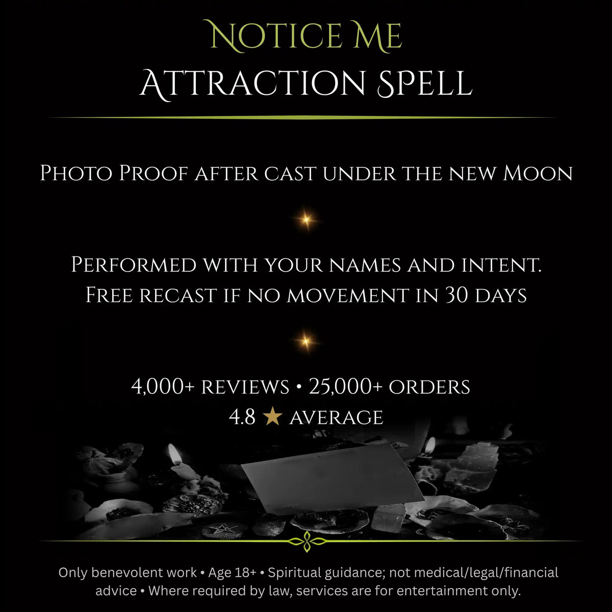 October New Moon Notice Me Attraction Spell