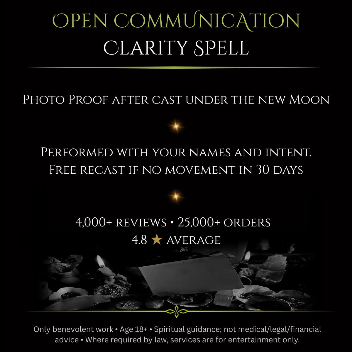 October New Moon Open Communication Clarity Spell