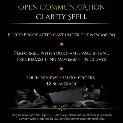May New Moon Open Communication Clarity Spell