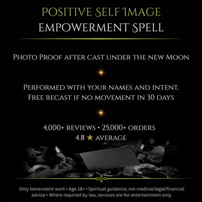 December New Moon Positive Self Image Empowerment Spell