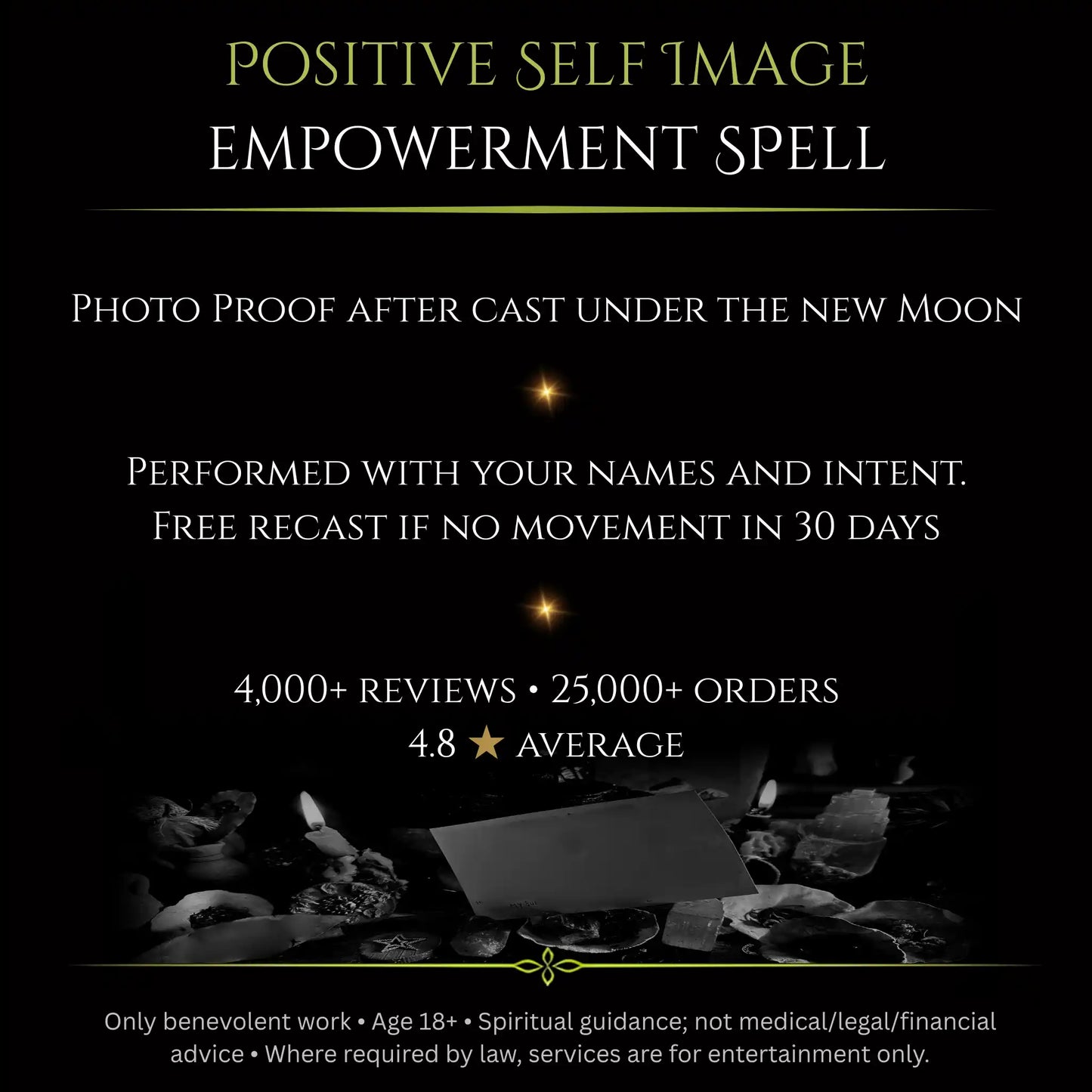 June New Moon Positive Self Image Empowerment Spell