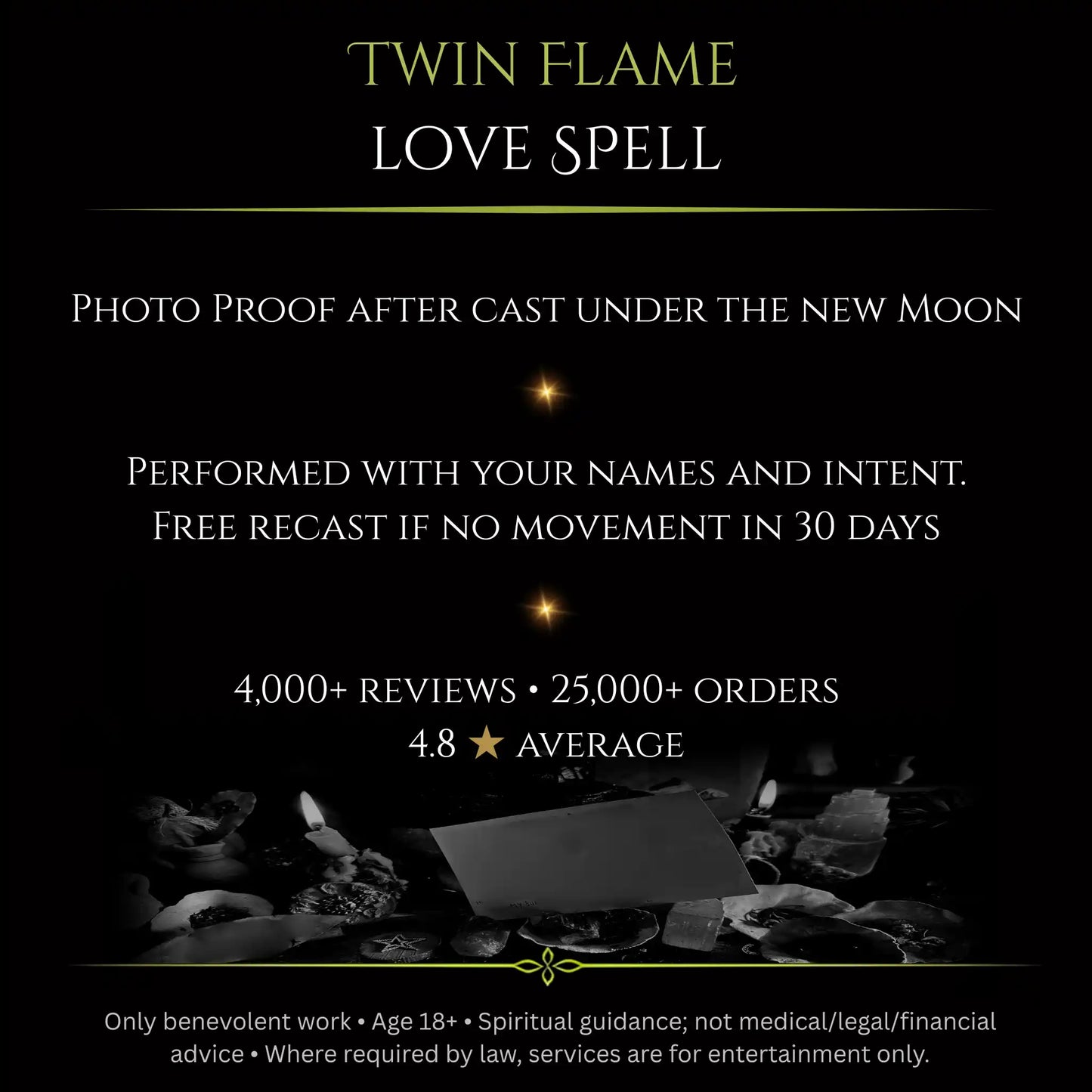 Blue Full Moon Twin Flame Love Spell