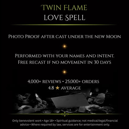 Blue Full Moon Twin Flame Love Spell