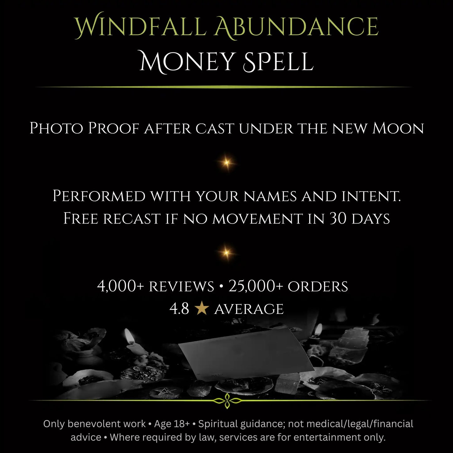 March New Moon Windfall Abundance Money Spell