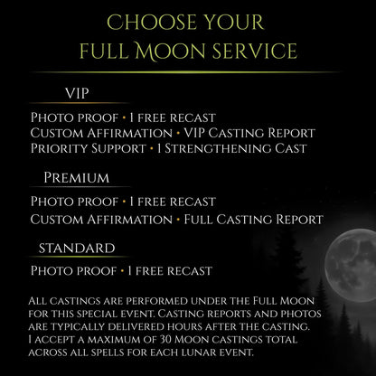 Blue Full Moon Intense Devotion Love Spell