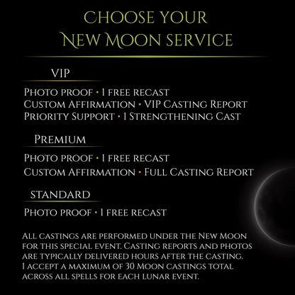 December New Moon Notice Me Attraction Spell