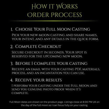 Blue Full Moon Notice Me Attraction Spell