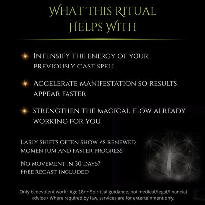 May New Moon Focus & Amplify Boost Spell