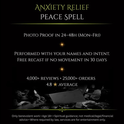 Anxiety Relief Peace Spell