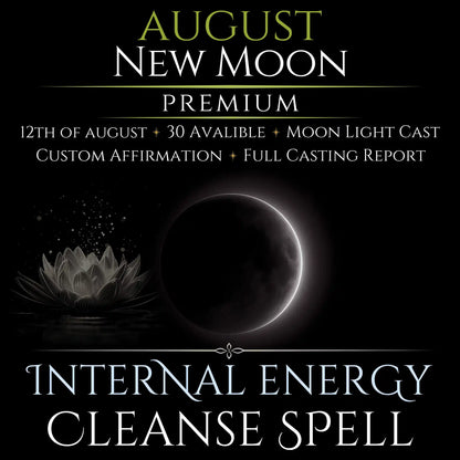August New Moon Internal Energy Cleanse Spell