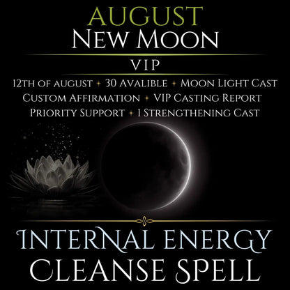 August New Moon Internal Energy Cleanse Spell