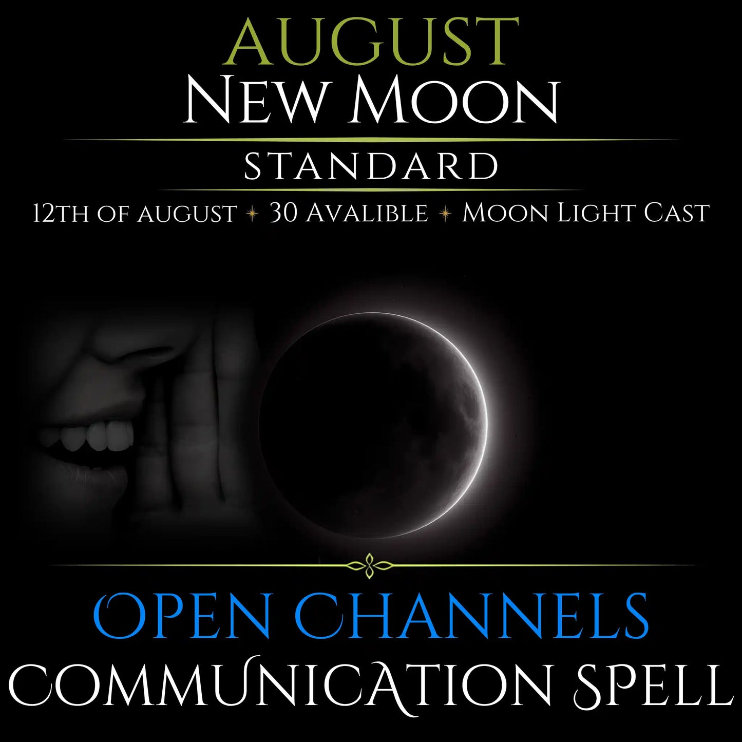 August New Moon Open Communication Clarity Spell