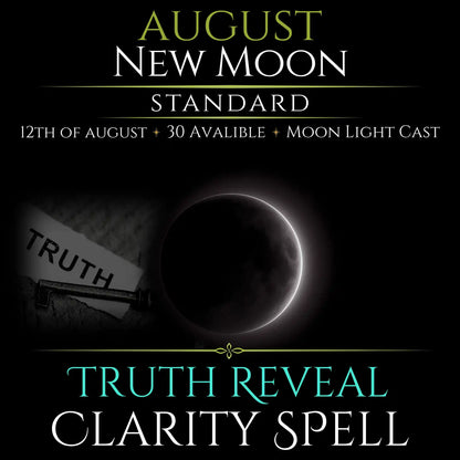 August New Moon Truth Reveal Clarity Spell