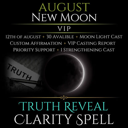 August New Moon Truth Reveal Clarity Spell