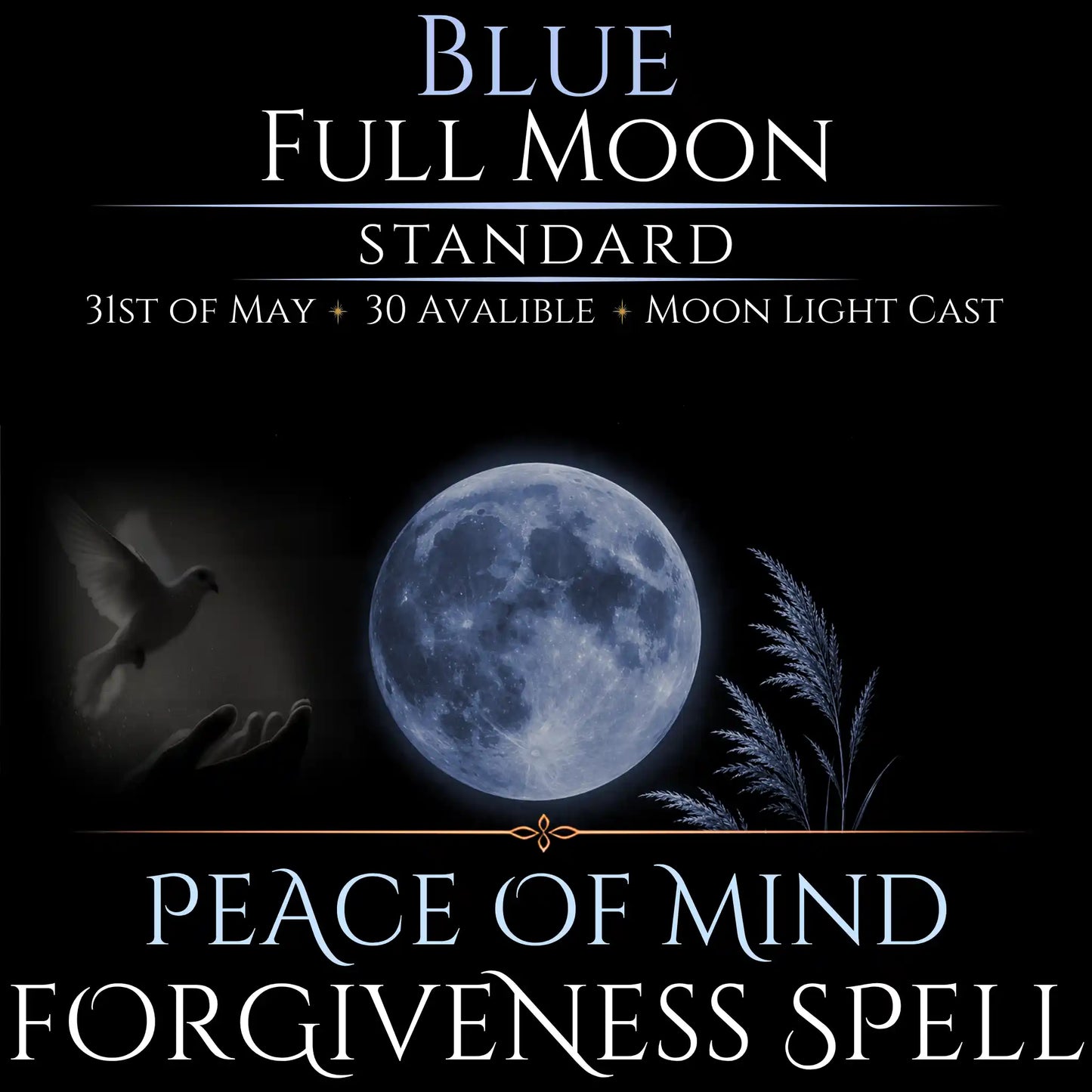 Blue Full Moon Bring Forgiveness Peace Spell