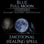 Blue Full Moon Emotional Healing Peace Spell