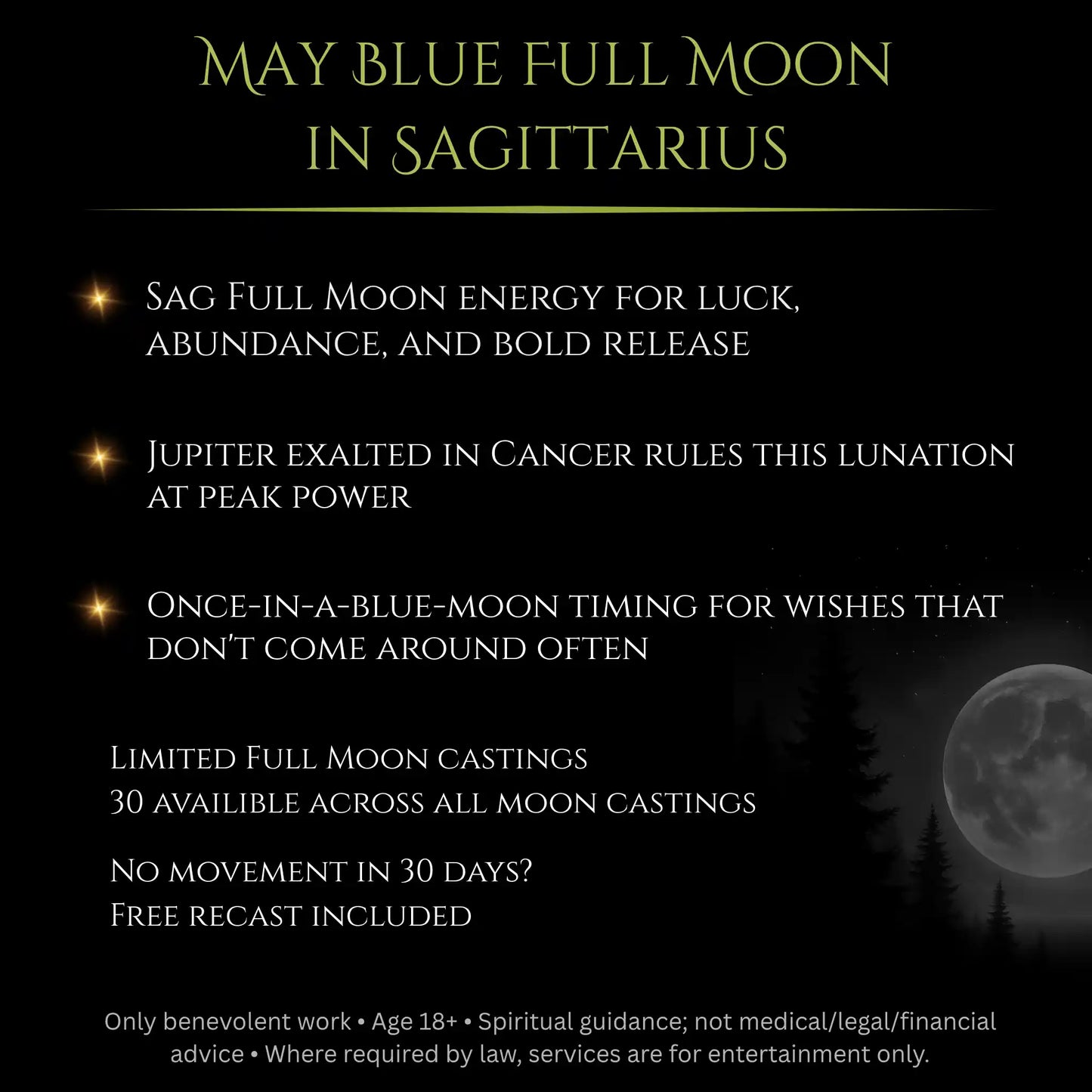 Blue Full Moon Intense Devotion Love Spell