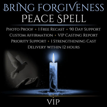 Bring Forgiveness Peace Spell