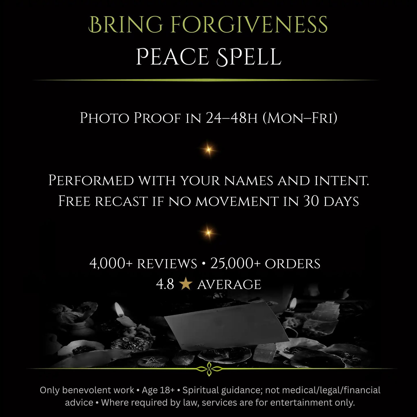 Bring Forgiveness & Peace Spell