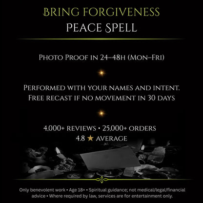Bring Forgiveness & Peace Spell