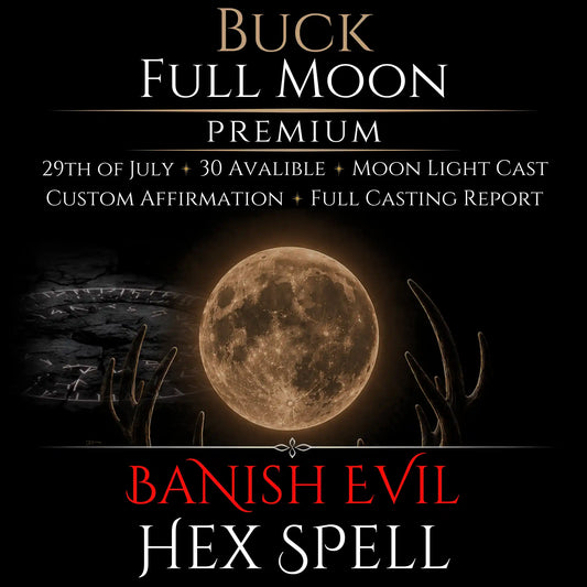 Buck Full Moon Banish Evil Hex Removal Spell